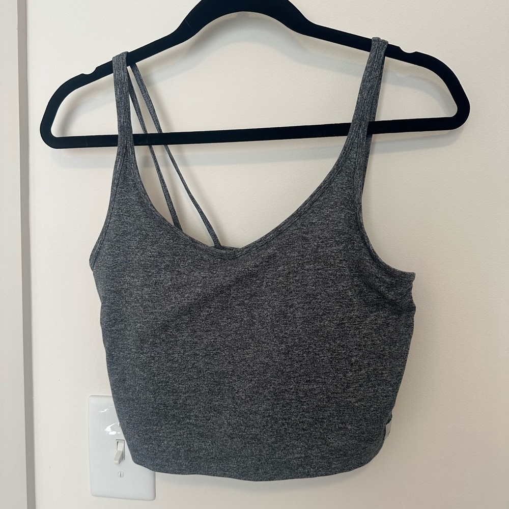 Vuori Charcoal Heather Crop Top Tank